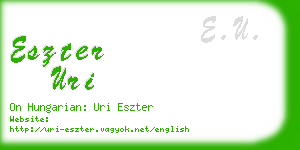 eszter uri business card